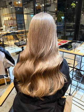 ミディアム ベージュカラー🕊️ 新潟駅/谷口大海のヘアスタイル