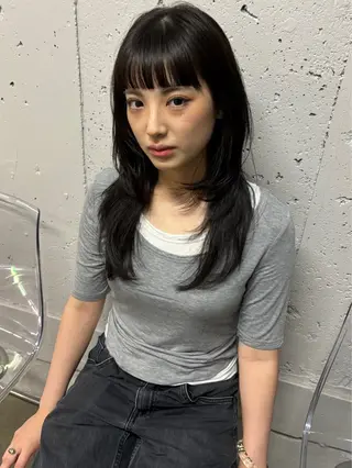 セミロング 似合わせレイヤーカ ット　ʚɞ riiのヘアスタイル