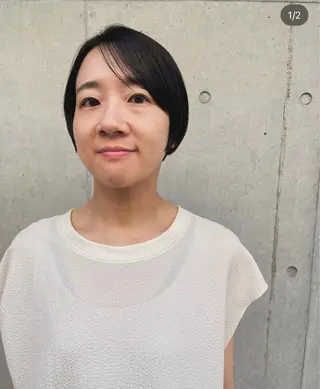 ショート ポミエ恵比寿所属・ショートウルフくせ毛 お任せくださいのヘアスタイル