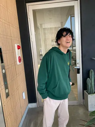 パーマ メンズ Izumi所属・ヨシアキ/パーマ/ ウルフ/ボブ/メンズのヘアスタイル