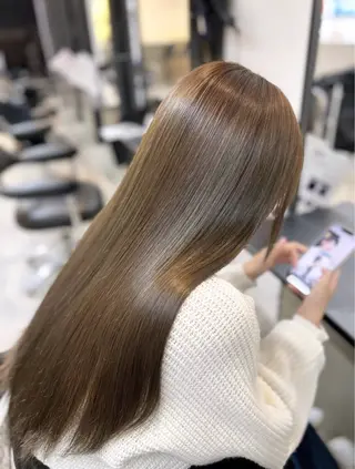 ロング カラー 透明感カラー୨୧ 松山理桜🩰˖ ࣪⊹のヘアスタイル