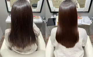 ロング パーマ k-twoたき✨艶感 カラー/美髪矯正のヘアスタイル