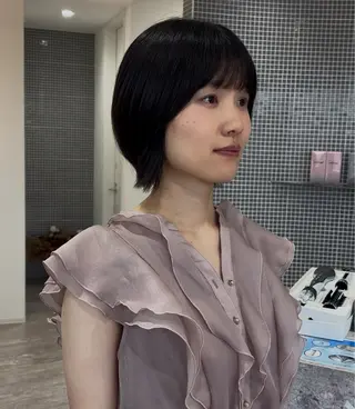 ショート ハイトーン/韓国 レイヤー🎀まおのヘアスタイル