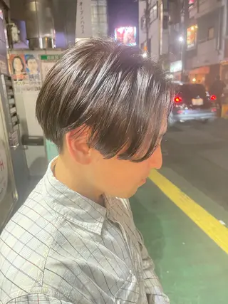 ショート カラー メンズ ❄️メンズカット 落合諒❄️のヘアスタイル