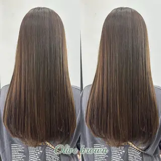 セミロング lovis🧸ゆうあ 🧸/透明感カラーのヘアスタイル