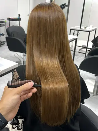 ロング ACTION心斎橋店 髪質改善のヘアスタイル