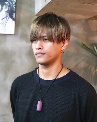 ショート カラー メンズ 木村陸弥 似合わせ 透明感カラー🌿のヘアスタイル