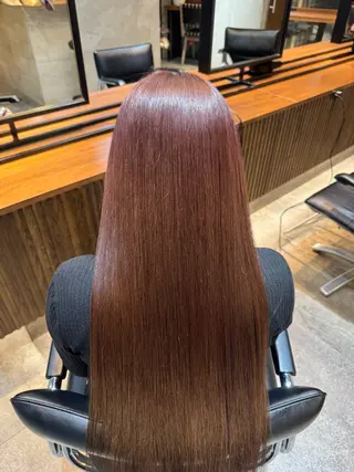 ロング カラー 渋谷/切りっぱなし レイヤー/ブリーチのヘアスタイル