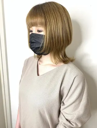 ミディアム カラー 🫧ウルフカット/ 畑中結衣🫧のヘアスタイル