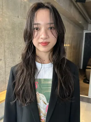 セミロング カラー 斎藤祐樹 /レイヤー/パーマのヘアスタイル