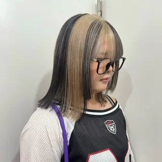 カラー ハイトーン艶カラー 💎あやめ🎀のヘアスタイル