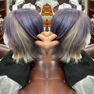 ミディアム カラー 👑派手髪/カット 👑ANRYのヘアスタイル