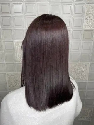 セミロング カラー 叶 妃万里のヘアスタイル