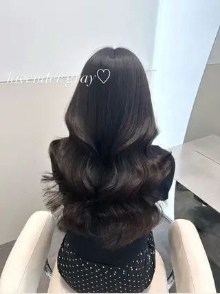 ロング カラー ヘアアレンジ 🩷韓国ヘア/ヨシン モリ🩷Maikaのヘアスタイル