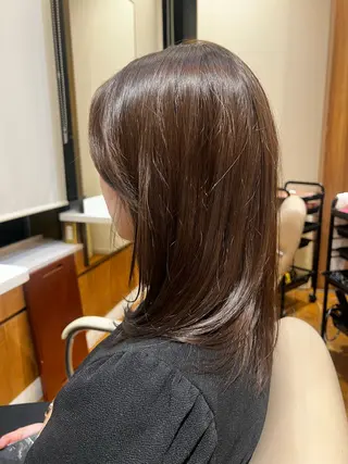 ミディアム カラー トーンアップ🦢 ユメのヘアスタイル