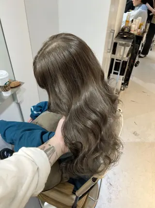 ロング カラー ヘアアレンジ ✨韓国/外国人風✨ 江原巧のヘアスタイル