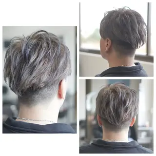 ショート カラー メンズ 中島 剛のヘアスタイル