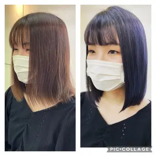 セミロング grow所属・新垣 亜美のヘアスタイル