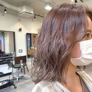 ミディアム カラー ヘアアレンジ 【ダメージレス施術】 【透明感】北村 拓也のヘアスタイル