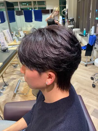 メンズ メンズ特化/フェザー /パーマ/伊勢元のヘアスタイル