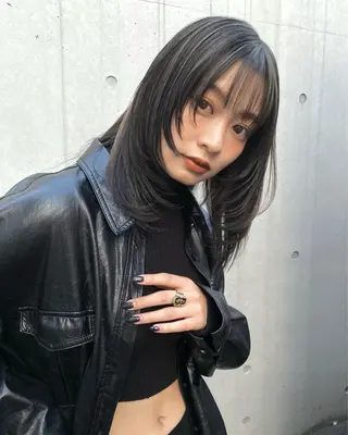 ミディアム カラー 似合わせhair /モガミユナ🎀のヘアスタイル