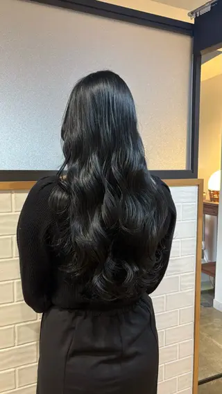 ロング カラー 艶カラー/韓国顔周り 🎀mamiのヘアスタイル