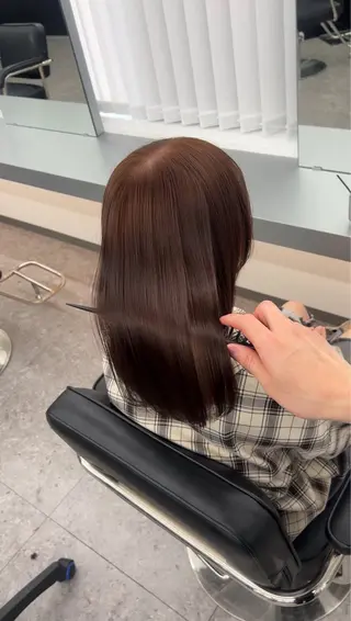 ミディアム 髪質改善ストレート Kantaのヘアスタイル