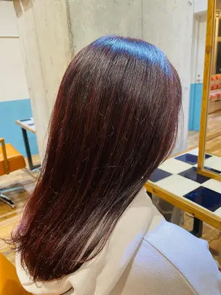 ミディアム カラー ネイル レイヤー/髪質改善/ 北 啓吾のヘアスタイル