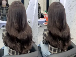 ロング カラー 遠藤沙也加 /レイヤーカットのヘアスタイル