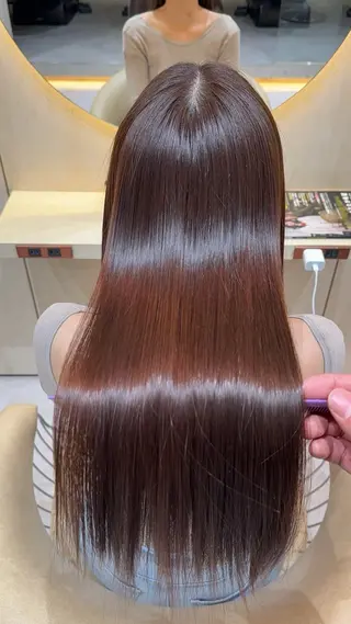 ロング カラー レイヤー❣️縮毛矯正 川村利幸のヘアスタイル