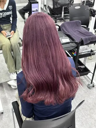 ロング カラー 韓国風暗髪ヘア🤍 🫧MIREIのヘアスタイル