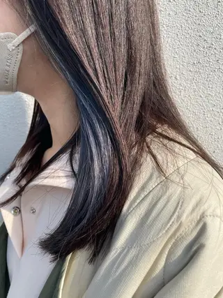セミロング 🦋顔周りカット/レ イヤー/ユリ🦋のヘアスタイル
