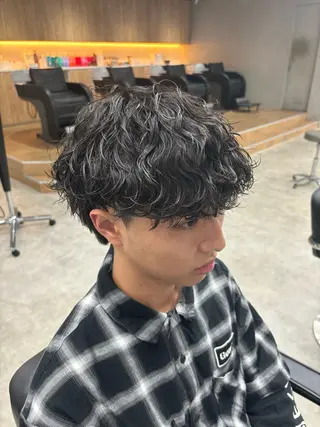 パーマ メンズ メンズパーマ/新潟/ 万代/高橋悠叶のヘアスタイル