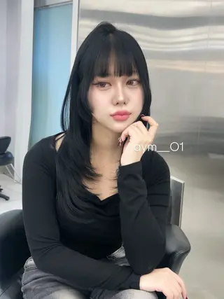 ミディアム 銀座/韓国ヘア🤍 レイヤーAYUMIのヘアスタイル