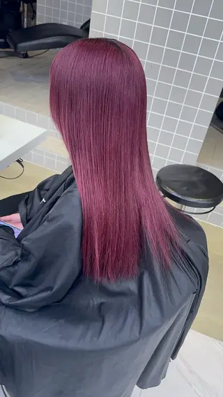 ミディアム カラー ヘアアレンジ 顔まわりカット の達人のヘアスタイル