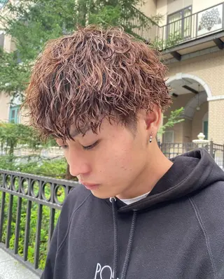 パーマ メンズ 年間2000名担当◎ パーマ職人/仲原佑樹のヘアスタイル