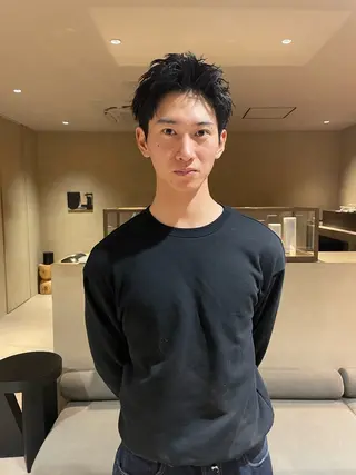 ショート パーマ メンズ men's美容師✂︎ ROW徳田浩二のヘアスタイル