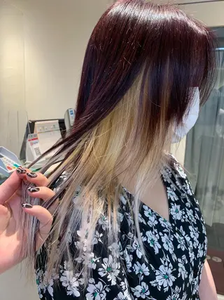 ロング カラー レイヤーカット 💙acoのヘアスタイル