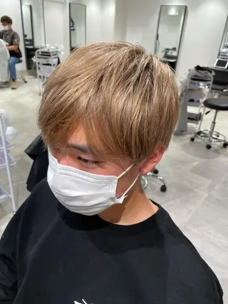 ショート カラー パーマ ヘアアレンジ メンズ パーソナルカラー合わ せたカラー🤍なつみのヘアスタイル