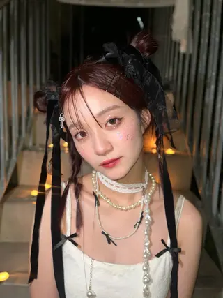 セミロング カラー ハイトーン/ゆるふわ 🎨𖥔ׁTOMO♡のヘアスタイル