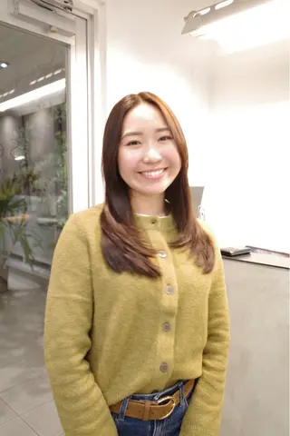 セミロング Sēek by Belle所属・透明感カラー/千葉 /姫花🫧🐇のヘアスタイル