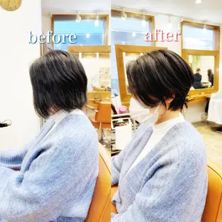 ショート newline銀座所属・👑銀座ショート/ 絶壁補正/金子涼👑のヘアスタイル