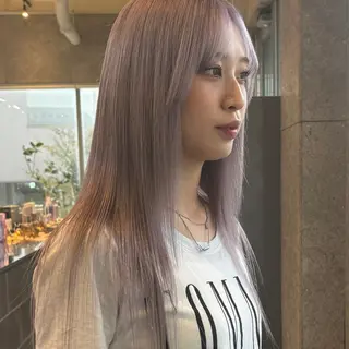 ロング カラー ヘアアレンジ ブリーチカラー特化 🥣/渡邉日向のヘアスタイル