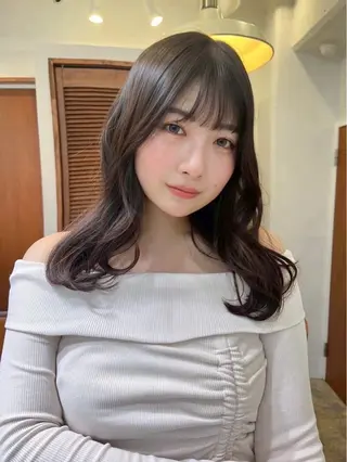 セミロング 🎀ゆうな/艶髪/ 透明感カラー🎀のヘアスタイル