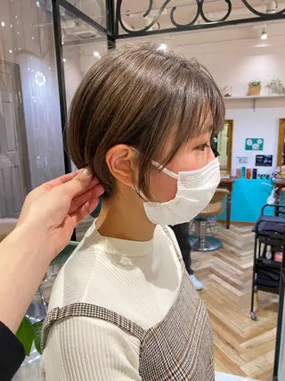 ショート 🇰🇷韓国レイヤー 錦糸町【北山謙三】のヘアスタイル