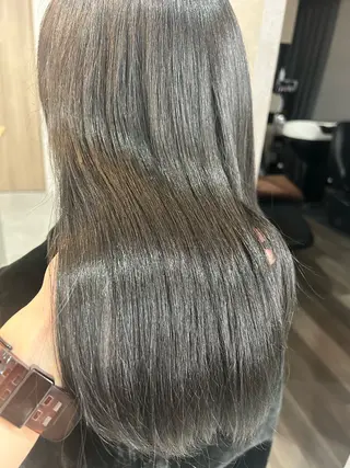 ロング カラー 後藤紗英/髪質改善 /オリーブベージュのヘアスタイル