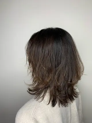 ミディアム 髪質改善×艶カラー Haruのヘアスタイル