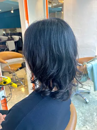 ミディアム パーマ うしだ かおるのヘアスタイル