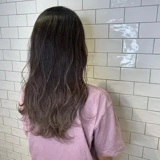 セミロング カラー 原山 直人のヘアスタイル