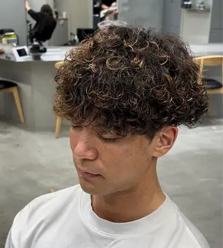 ショート パーマ メンズ 松下 友希 【fifth】のヘアスタイル